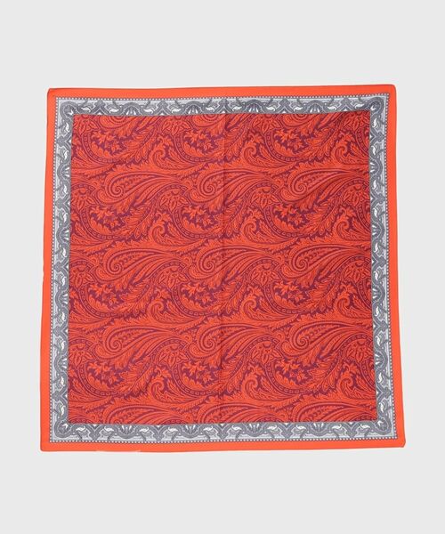 THE SHOP TK/ザ ショップ ティーケー ペイズリー大判ストール オレンジ(167) 00 THE SHOP TK/ザ ショップ ティーケー ペイズリー大判ストール オレンジ(167) 00
