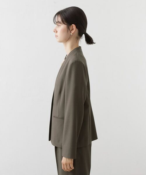 THE SHOP TK / ザ ショップ ティーケー ノーカラージャケット | ノーカラージャケット【セットアップ可】 | 詳細10