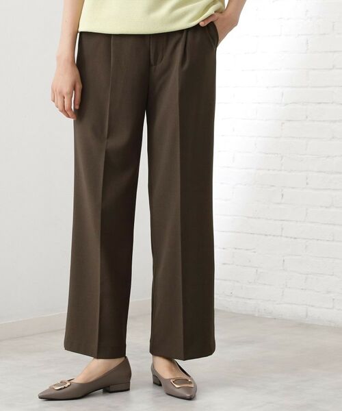 THE SHOP TK / ザ ショップ ティーケー パンツ | 【美脚見え】タックワイドパンツ【セットアップ可】 | 詳細14