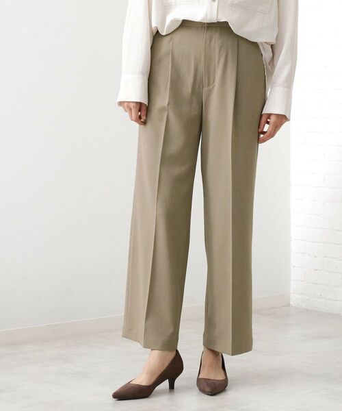 THE SHOP TK / ザ ショップ ティーケー パンツ | 【美脚見え】タックワイドパンツ【セットアップ可】 | 詳細18