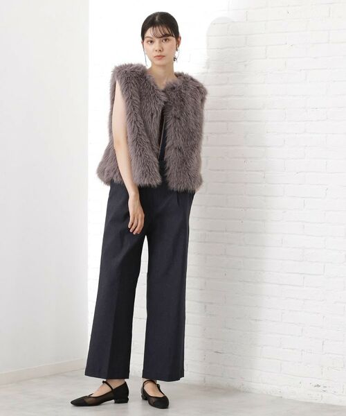 THE SHOP TK / ザ ショップ ティーケー パンツ | 【美脚見え】タックワイドパンツ【セットアップ可】 | 詳細24