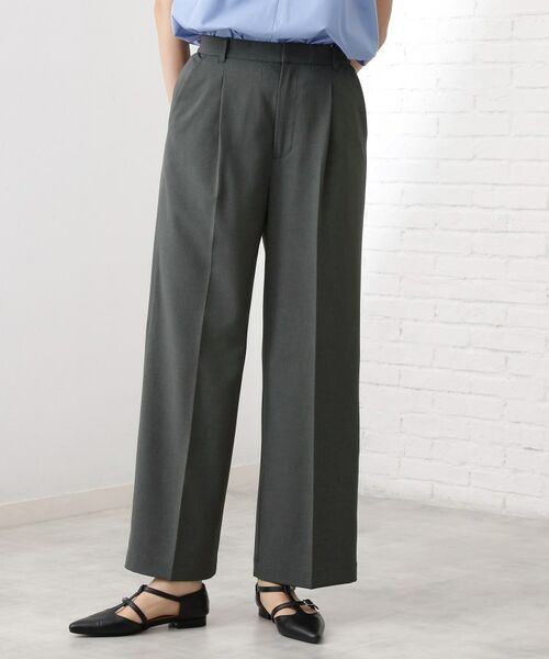 THE SHOP TK / ザ ショップ ティーケー パンツ | 【美脚見え】タックワイドパンツ【セットアップ可】 | 詳細5