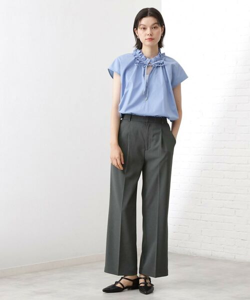 THE SHOP TK / ザ ショップ ティーケー パンツ | 【美脚見え】タックワイドパンツ【セットアップ可】 | 詳細6