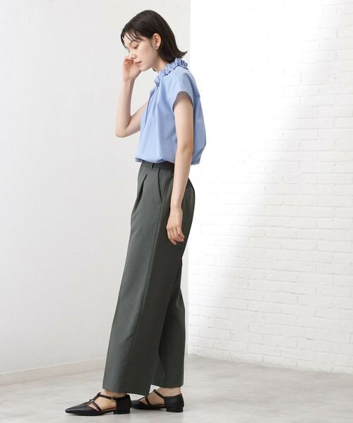 THE SHOP TK / ザ ショップ ティーケー パンツ | 【美脚見え】タックワイドパンツ【セットアップ可】 | 詳細7