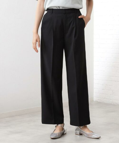 THE SHOP TK / ザ ショップ ティーケー パンツ | 【美脚見え】タックワイドパンツ【セットアップ可】 | 詳細9