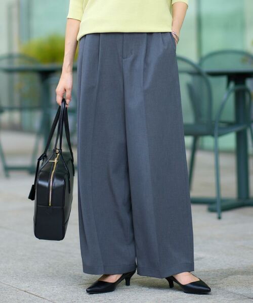 THE SHOP TK / ザ ショップ ティーケー パンツ | 【きれいめもカジュアルもお任せ】2タックワイドパンツ【セットアップ可】 | 詳細2