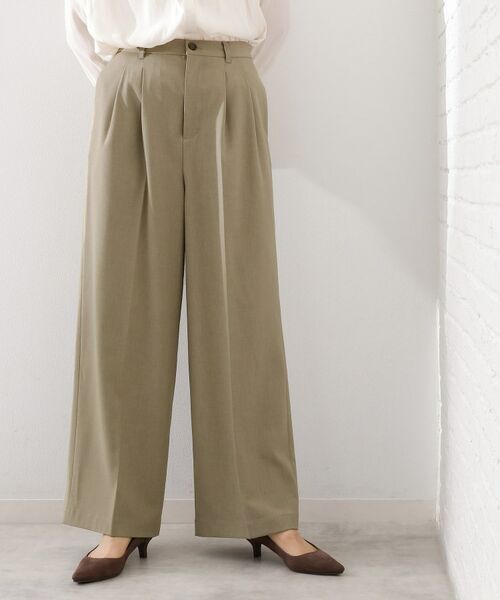 THE SHOP TK / ザ ショップ ティーケー パンツ | 【きれいめもカジュアルもお任せ】2タックワイドパンツ【セットアップ可】 | 詳細23