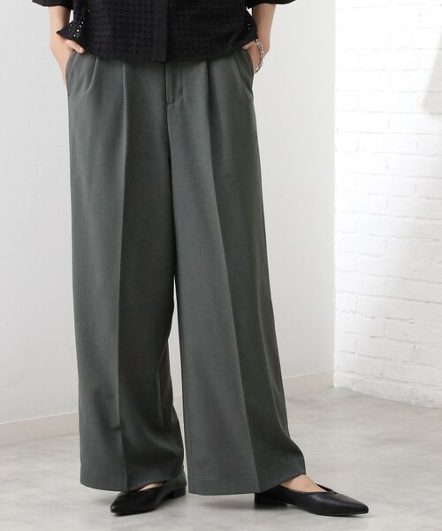 THE SHOP TK / ザ ショップ ティーケー パンツ | 【きれいめもカジュアルもお任せ】2タックワイドパンツ【セットアップ可】 | 詳細8