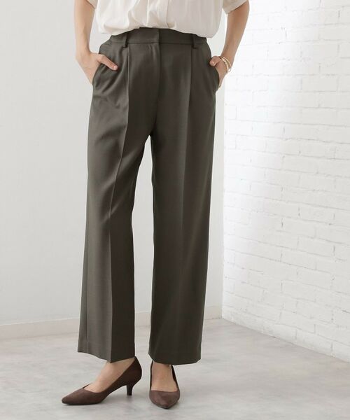 THE SHOP TK / ザ ショップ ティーケー パンツ | ストレートワイドパンツ【セットアップ可／洗える】 | 詳細5