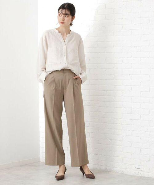 THE SHOP TK / ザ ショップ ティーケー シャツ・ブラウス | 【通勤にもデイリーにも】ダブルポケットスキッパーシャツ/洗濯機OK | 詳細11