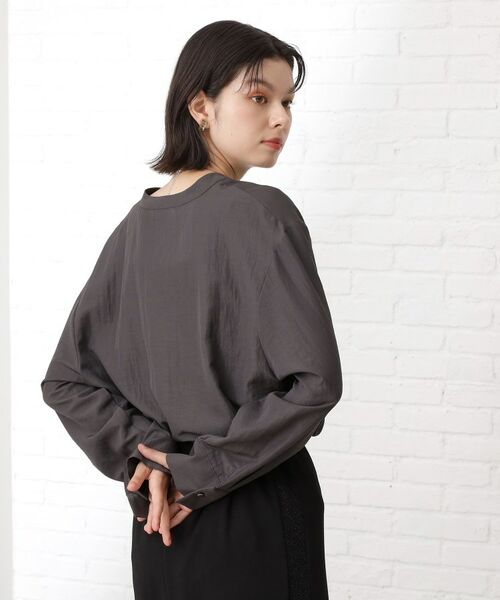 THE SHOP TK / ザ ショップ ティーケー シャツ・ブラウス | 【通勤にもデイリーにも】ダブルポケットスキッパーシャツ/洗濯機OK | 詳細15