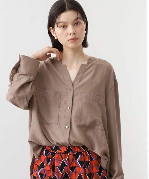 THE SHOP TK / ザ ショップ ティーケー シャツ・ブラウス | 【通勤にもデイリーにも】ダブルポケットスキッパーシャツ/洗濯機OK | 詳細23