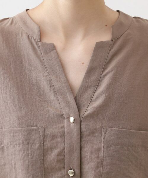 THE SHOP TK / ザ ショップ ティーケー シャツ・ブラウス | 【通勤にもデイリーにも】ダブルポケットスキッパーシャツ/洗濯機OK | 詳細30