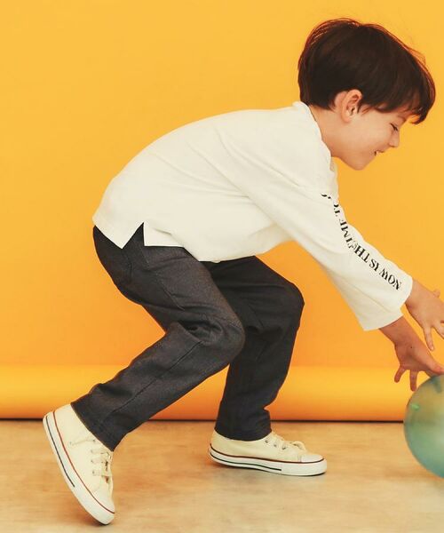 THE SHOP TK / ザ ショップ ティーケー パンツ | 【110－160/洗濯機OK】のびーるパンツストレート | 詳細3