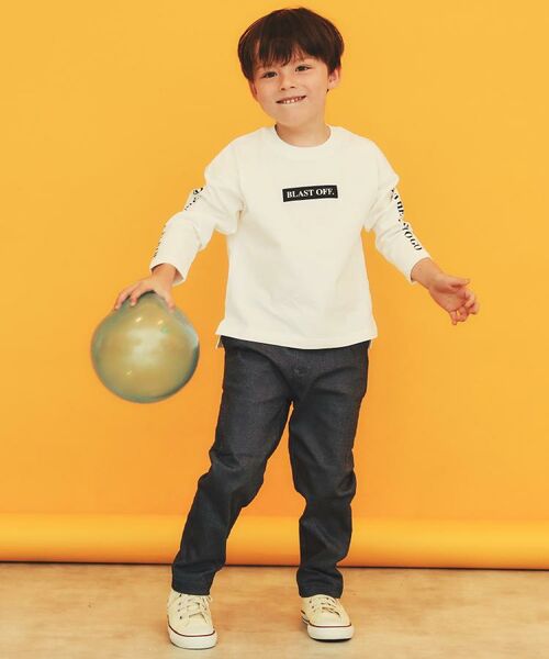 THE SHOP TK / ザ ショップ ティーケー パンツ | 【110－160/洗濯機OK】のびーるパンツストレート | 詳細4