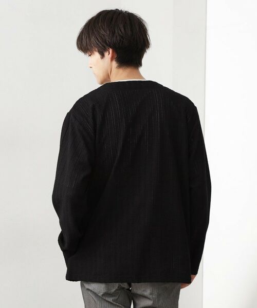 THE SHOP TK / ザ ショップ ティーケー カーディガン・ボレロ | 【セットでお買い得！！】長袖カーディガン＋半袖Tシャツ　洗濯機OK/吸水速乾(Tシャツのみ) | 詳細10