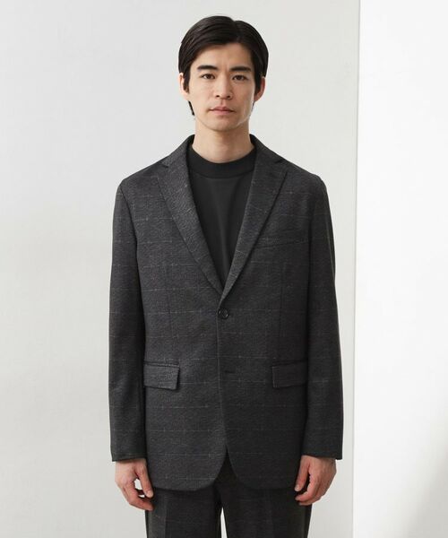 THE SHOP TK / ザ ショップ ティーケー テーラードジャケット | ライトTRジャージジャケット【洗濯機OK/毛玉ができにくい/ストレッチ/セットアップ可】 | 詳細13