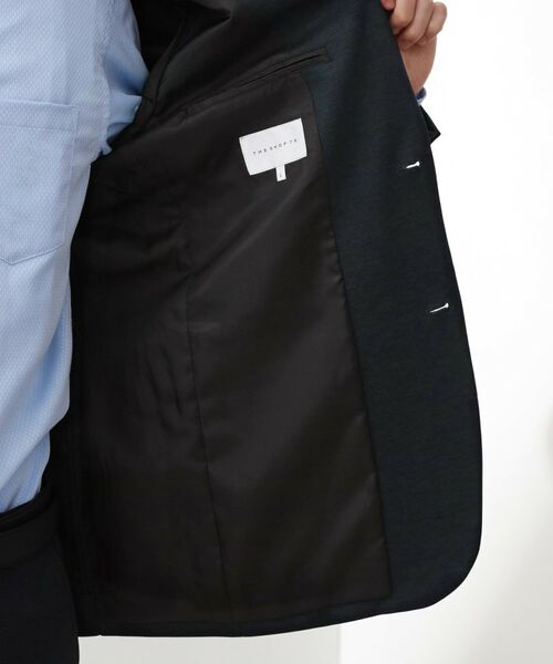 THE SHOP TK / ザ ショップ ティーケー テーラードジャケット | ライトTRジャージジャケット【洗濯機OK/毛玉ができにくい/ストレッチ/セットアップ可】 | 詳細25