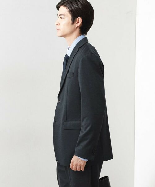 THE SHOP TK / ザ ショップ ティーケー テーラードジャケット | ライトTRジャージジャケット【洗濯機OK/毛玉ができにくい/ストレッチ/セットアップ可】 | 詳細5