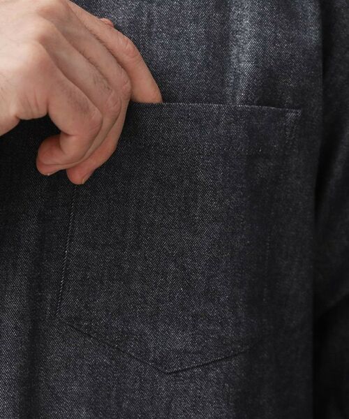 THE SHOP TK / ザ ショップ ティーケー シャツ・ブラウス | エバーデニムシャツ【色落ちしにくい/洗濯機OK】 | 詳細13
