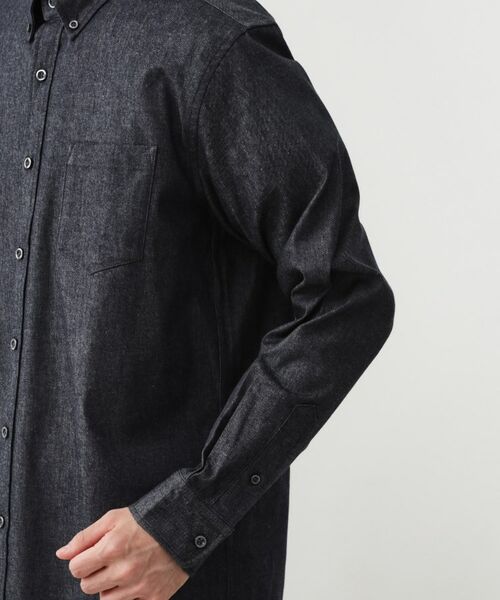 THE SHOP TK / ザ ショップ ティーケー シャツ・ブラウス | エバーデニムシャツ【色落ちしにくい/洗濯機OK】 | 詳細14