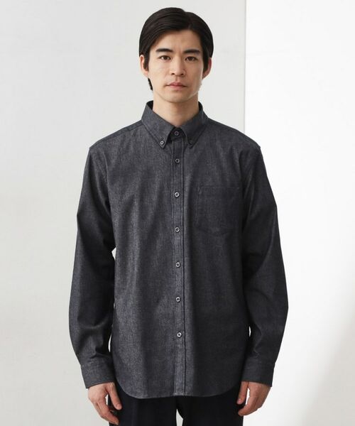 THE SHOP TK / ザ ショップ ティーケー シャツ・ブラウス | エバーデニムシャツ【色落ちしにくい/洗濯機OK】 | 詳細9