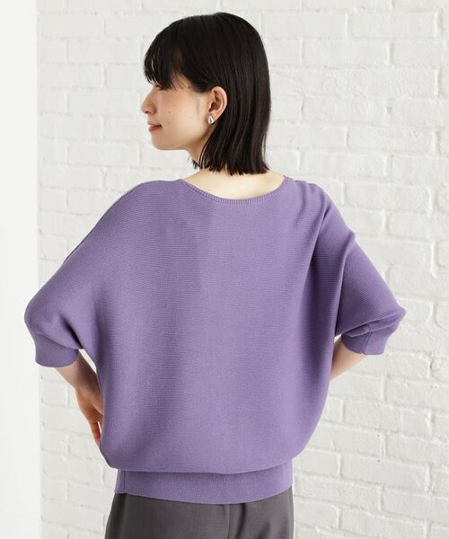 THE SHOP TK / ザ ショップ ティーケー ニット・セーター | 6分袖ガータードルマンニット【エコベロ/洗濯機OK】 | 詳細24