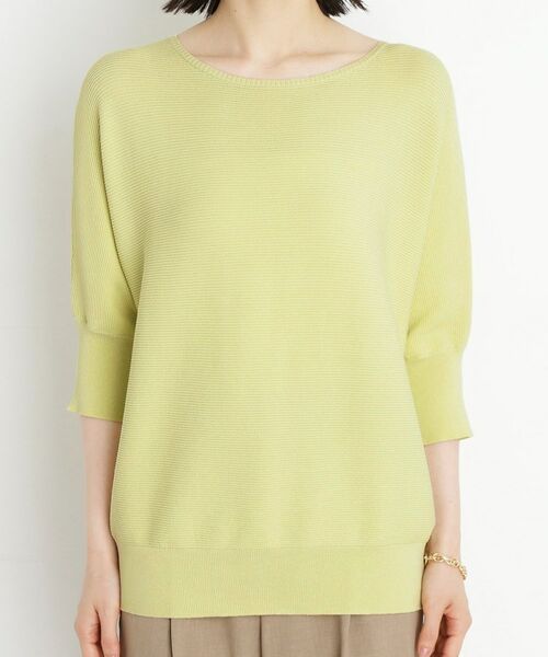 THE SHOP TK / ザ ショップ ティーケー ニット・セーター | 6分袖ガータードルマンニット【エコベロ/洗濯機OK】 | 詳細27