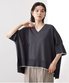 THE SHOP TK / ザ ショップ ティーケー ニット・セーター | Vネックドルマンニット【毛玉になりにくい/洗濯機OK】