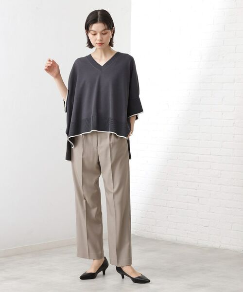 THE SHOP TK / ザ ショップ ティーケー ニット・セーター | Vネックドルマンニット【毛玉になりにくい/洗濯機OK】 | 詳細3