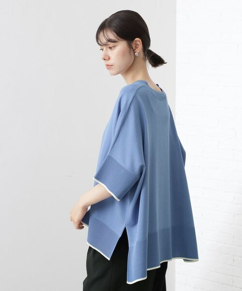 THE SHOP TK / ザ ショップ ティーケー ニット・セーター | Vネックドルマンニット【毛玉になりにくい/洗濯機OK】 | 詳細9