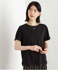 THE SHOP TK / ザ ショップ ティーケー カットソー | 袖タックTシャツ【接触冷感/毛玉になりにくい/UV】