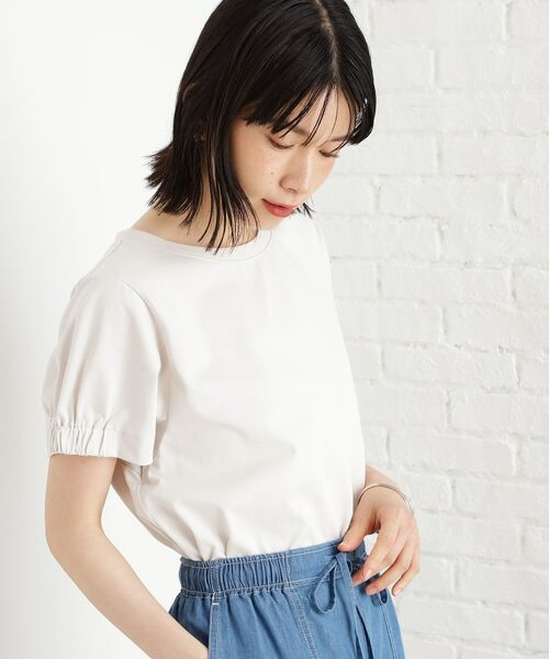 THE SHOP TK / ザ ショップ ティーケー カットソー | 袖タックTシャツ【接触冷感/毛玉になりにくい/UV】 | 詳細1