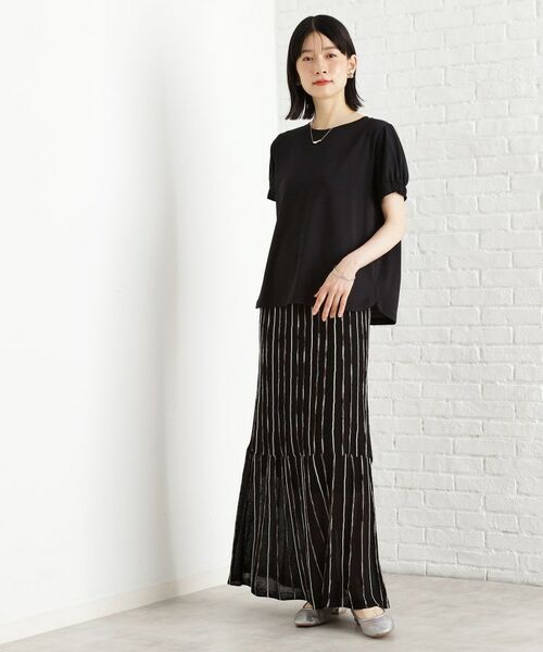 THE SHOP TK / ザ ショップ ティーケー カットソー | 袖タックTシャツ【接触冷感/毛玉になりにくい/UV】 | 詳細7