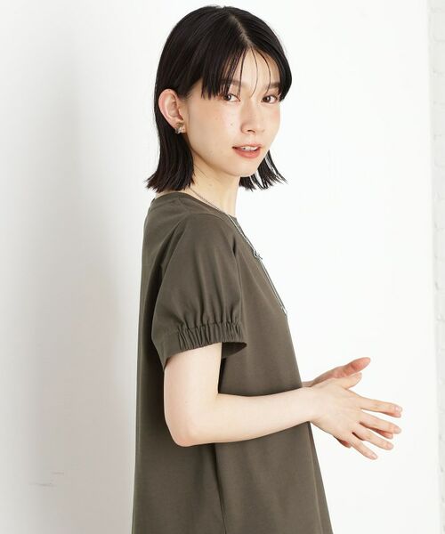 THE SHOP TK / ザ ショップ ティーケー カットソー | 袖タックTシャツ【接触冷感/毛玉になりにくい/UV】 | 詳細9
