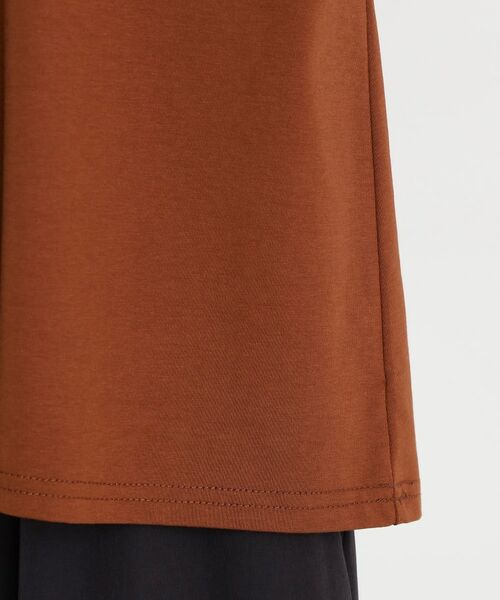 THE SHOP TK / ザ ショップ ティーケー カットソー | 合皮パイピングフレンチTシャツ【洗える】 | 詳細19