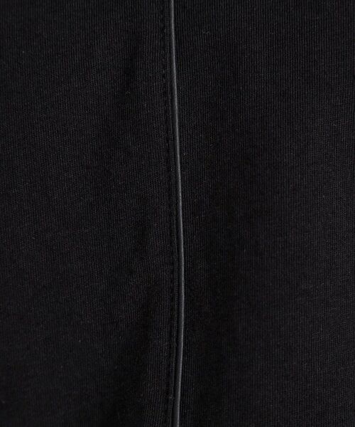 THE SHOP TK / ザ ショップ ティーケー カットソー | 合皮パイピングフレンチTシャツ【洗える】 | 詳細8