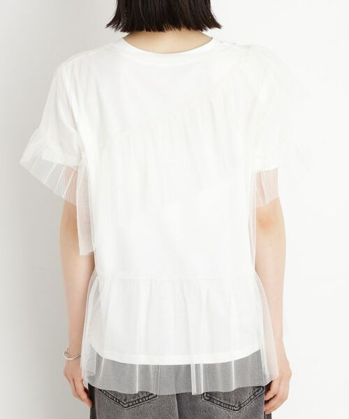 THE SHOP TK / ザ ショップ ティーケー カットソー | 【セットアイテム】チュール×ロゴTシャツ/洗える | 詳細16