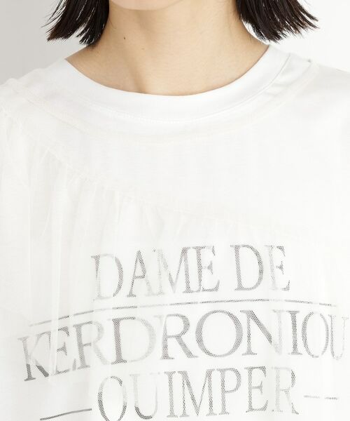 THE SHOP TK / ザ ショップ ティーケー カットソー | 【セットアイテム】チュール×ロゴTシャツ/洗える | 詳細17