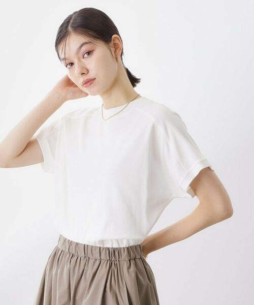 THE SHOP TK / ザ ショップ ティーケー カットソー | 【汗染み防止】ラグランスリーブTシャツ【洗濯機OK/UVケア】 | 詳細1