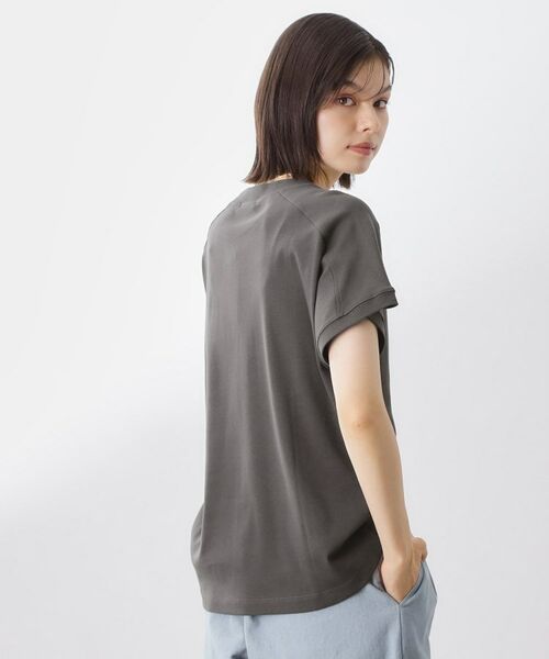 THE SHOP TK / ザ ショップ ティーケー カットソー | 【汗染み防止】ラグランスリーブTシャツ【洗濯機OK/UVケア】 | 詳細5