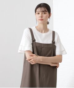 THE SHOP TK / ザ ショップ ティーケー カットソー | 【汗染み防止】袖フリルTシャツ【UVカット/洗濯機OK】