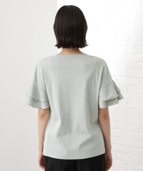 THE SHOP TK / ザ ショップ ティーケー カットソー | 【汗染み防止】袖フリルTシャツ【UVカット/洗濯機OK】 | 詳細18