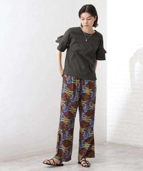 THE SHOP TK / ザ ショップ ティーケー カットソー | 【汗染み防止】袖フリルTシャツ【UVカット/洗濯機OK】 | 詳細6