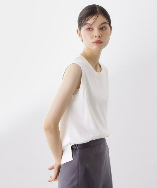 THE SHOP TK / ザ ショップ ティーケー キャミソール・チューブトップ | 【汗染み防止】ノースリーブTシャツ【洗濯機OK/UVケア】 | 詳細2