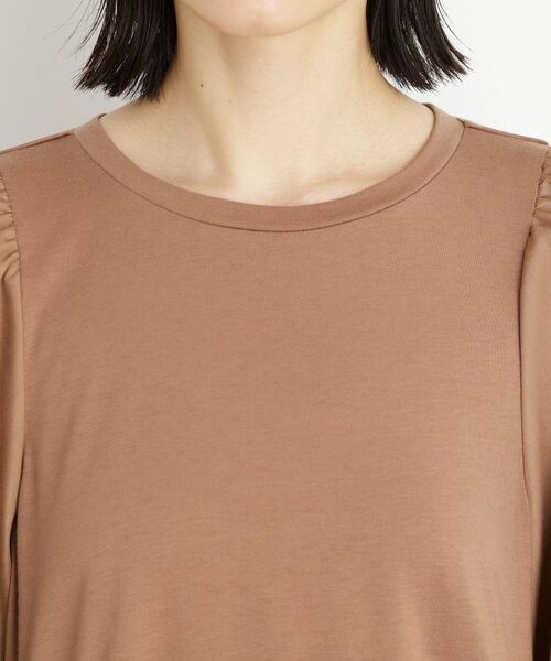 THE SHOP TK / ザ ショップ ティーケー カットソー | バルーンスリーブペプラムチュニック【洗える】 | 詳細16