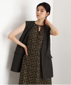 THE SHOP TK / ザ ショップ ティーケー ベスト | 【スッキリ決まる】パナマメッシュジレ/洗える/セットアップ可