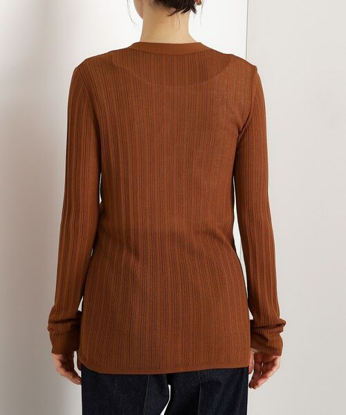 THE SHOP TK / ザ ショップ ティーケー カーディガン・ボレロ | ランダムリブカーディガン【洗濯機OK】 | 詳細14