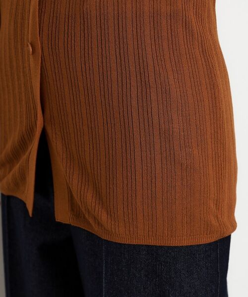 THE SHOP TK / ザ ショップ ティーケー カーディガン・ボレロ | ランダムリブカーディガン【洗濯機OK】 | 詳細17