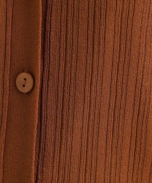 THE SHOP TK / ザ ショップ ティーケー カーディガン・ボレロ | ランダムリブカーディガン【洗濯機OK】 | 詳細4